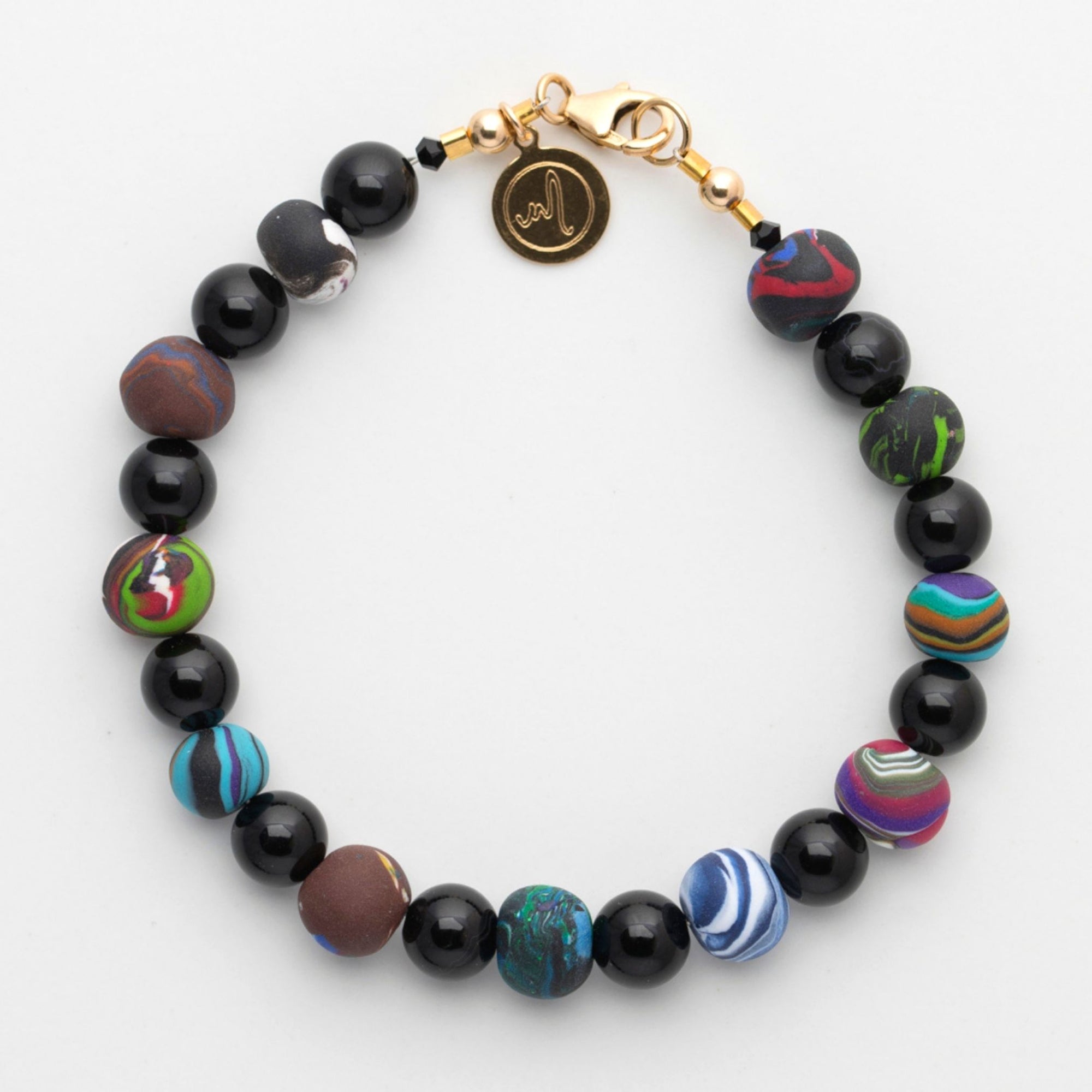 Handmade Bracelet |Handcrafted Beads | Black Onyx Gemstones | BOB104
