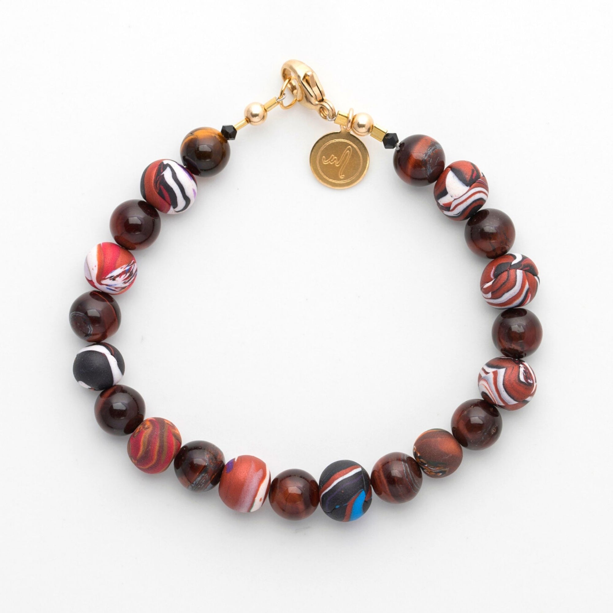 Handmade Bracelet | Handcrafted Beads | Tiger Eye Gemstone Beads TEB101