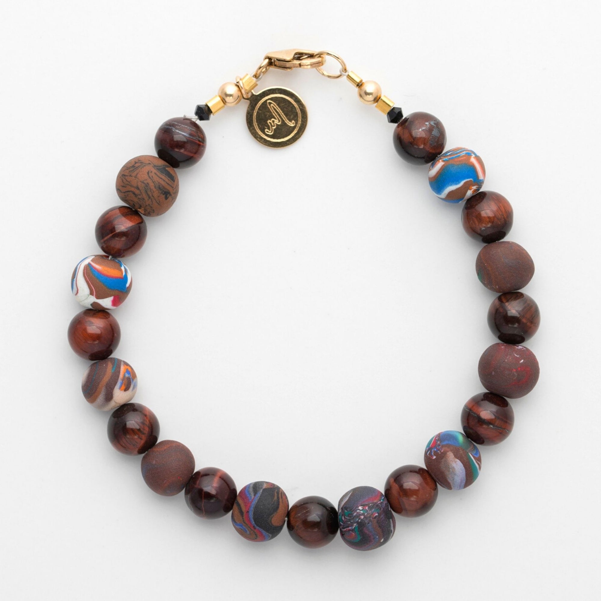 SHOP Unisex Bracelets Marina-ra Handmade Beads and Tiger Eye Gemstones