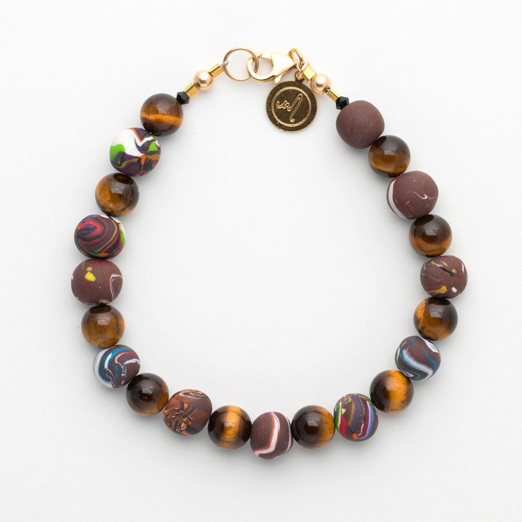 Handmade Bracelet | Handcrafted Beads | Tiger Eye Gemstone Beads TEB104